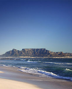 Postcard view of Table Mountain